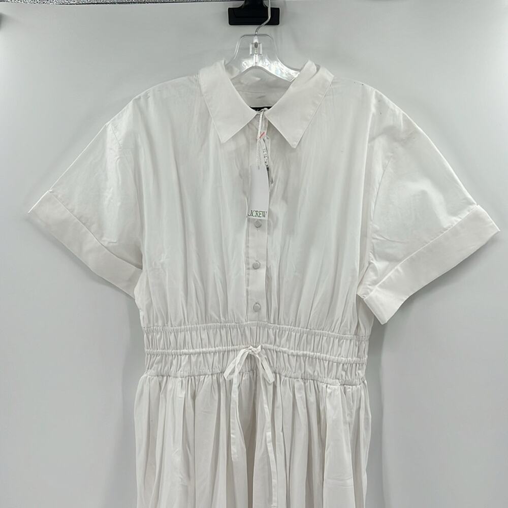 J. Crew White Midi Shirt Dress - Picture 2 of 11